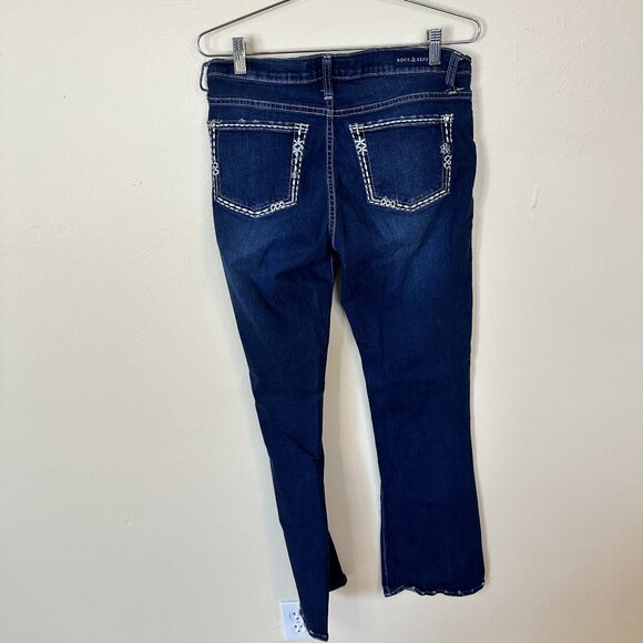 Rock & Republic Womens Denim Jeans Mid Rise Bootcut Size 6 - Picture 3 of 8